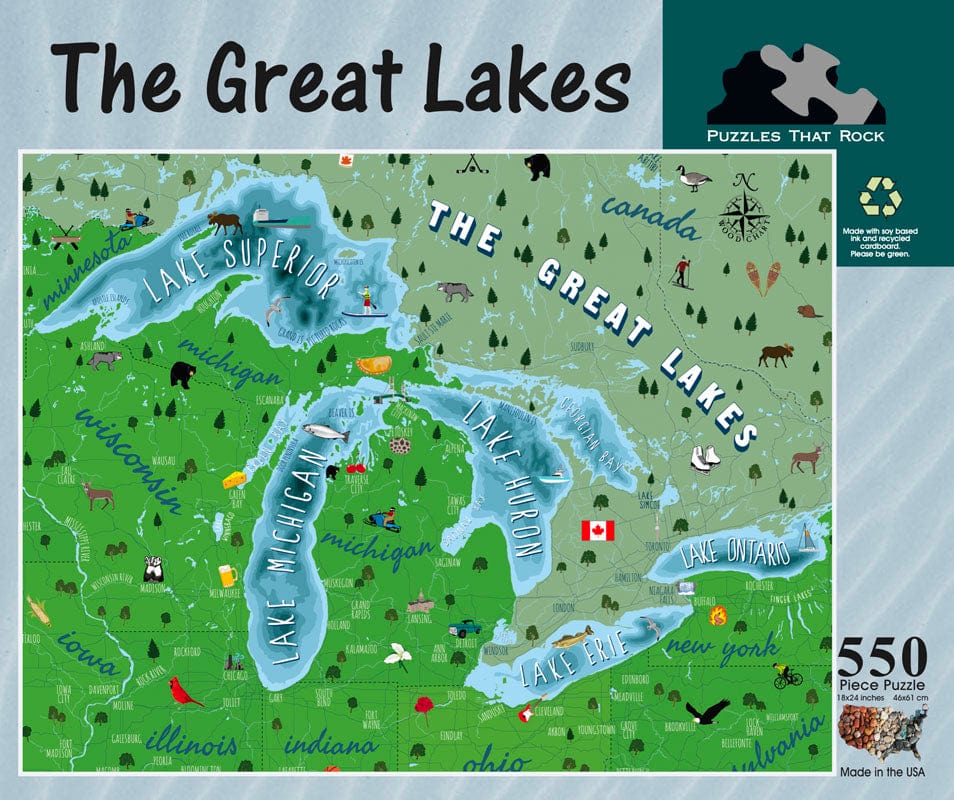 The Great Lakes 550pc Puzzle