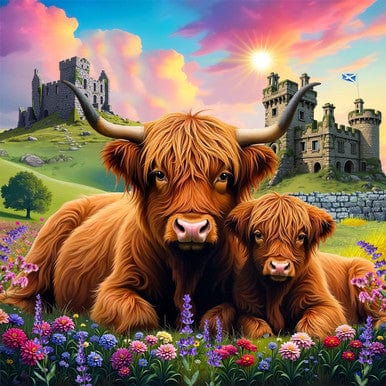 Highland Cows 500 Piece Puzzle