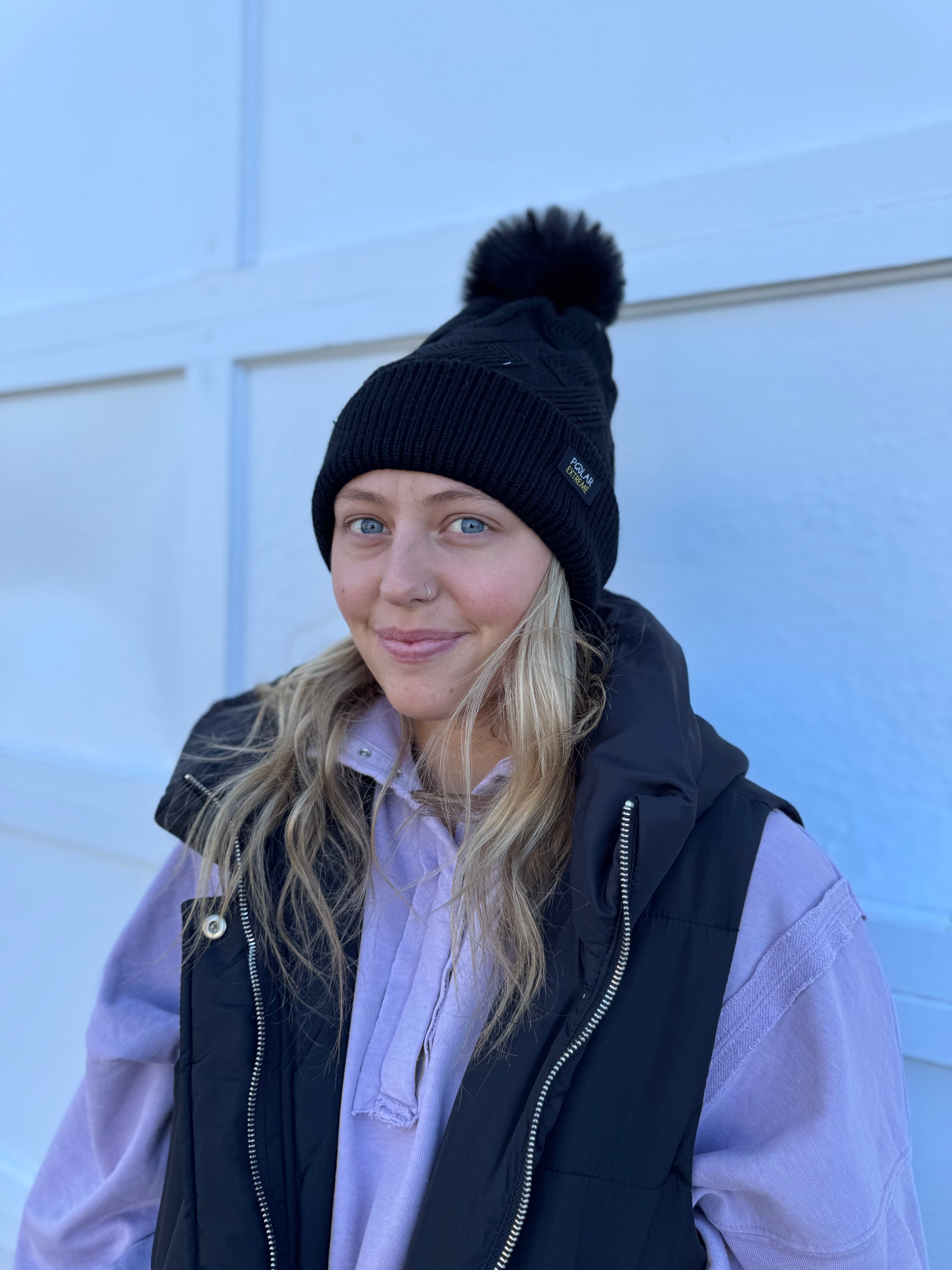 Polar Extreme Women's Sherpa Lined Braided Hat