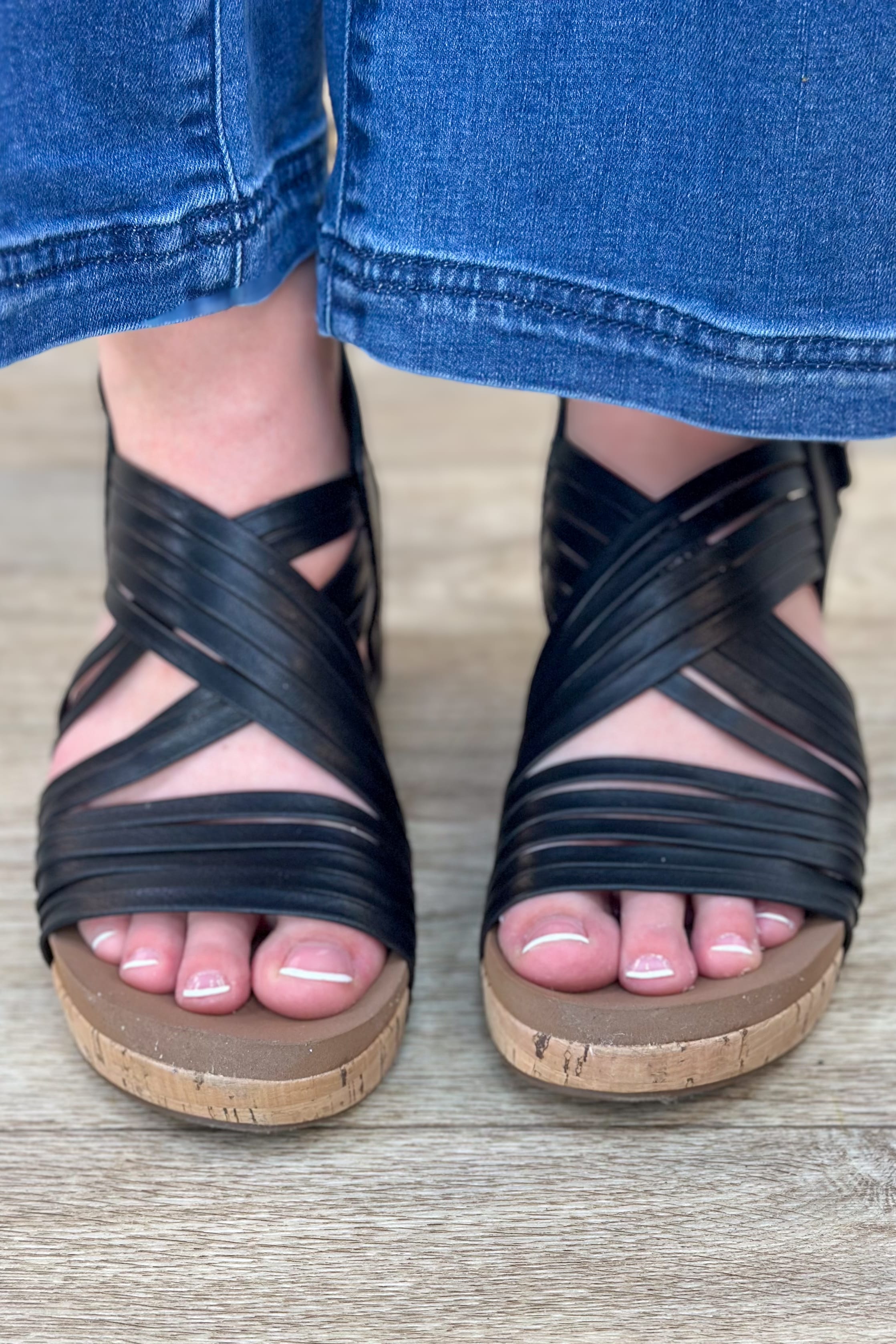 Good For You Wedge Sandal - Black