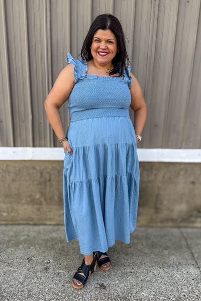 Denim Midi Dress