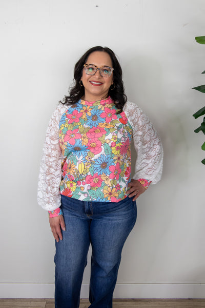 Floral Print Longsleeve Top