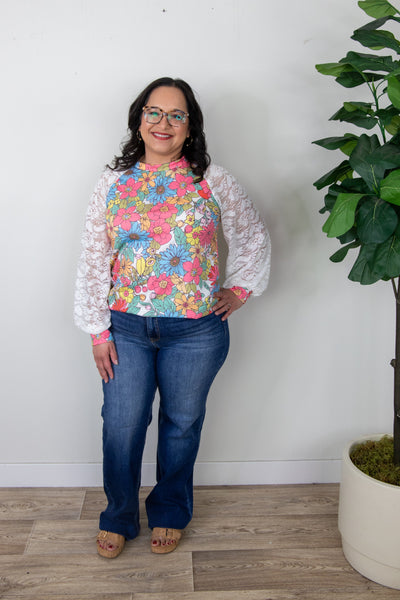 Floral Print Longsleeve Top, styled
