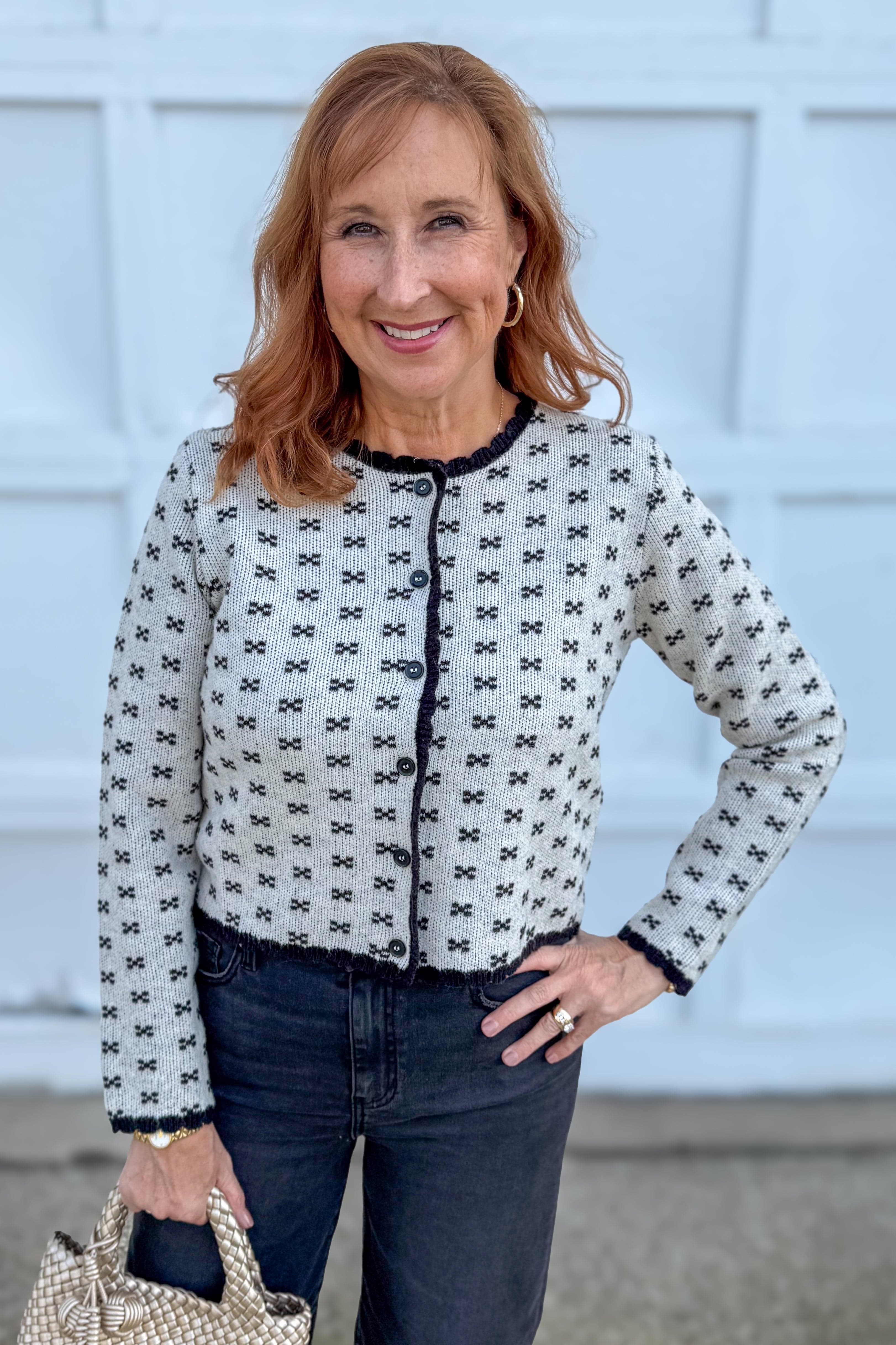 Parisian Charm Cardigan Sweater

