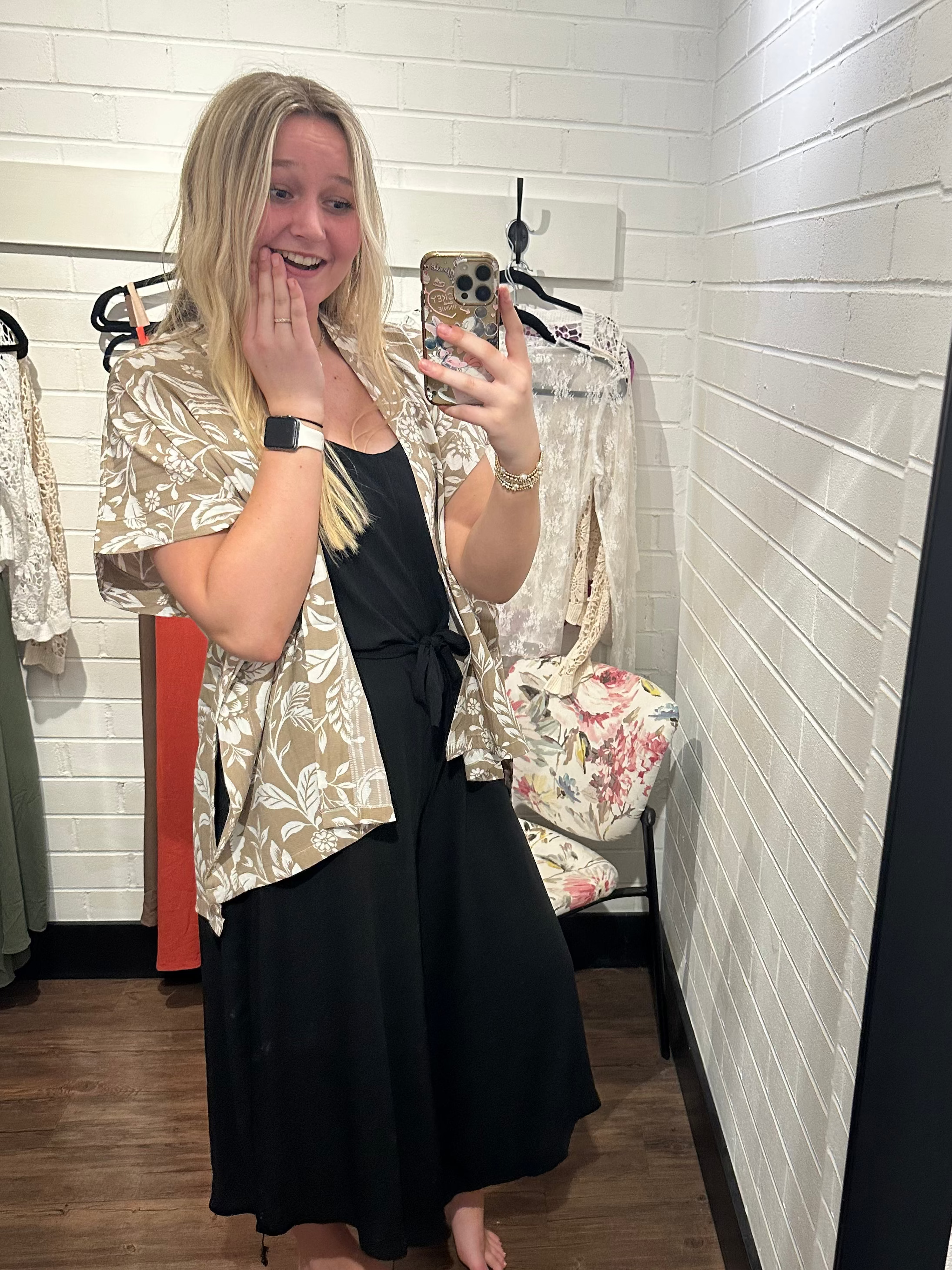 Black Wide Strap Jumpsuit