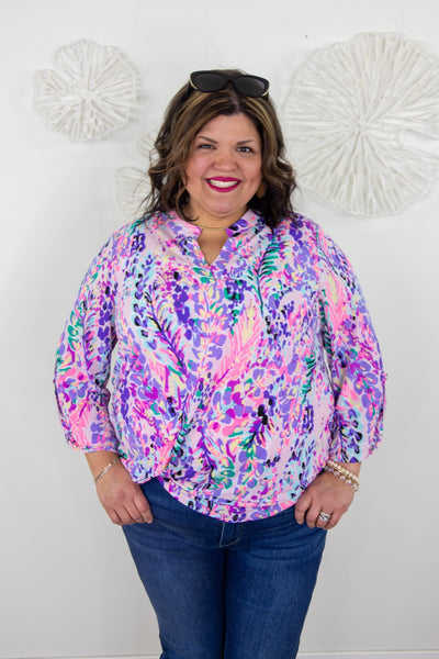 Bright Fields of Flowers Top