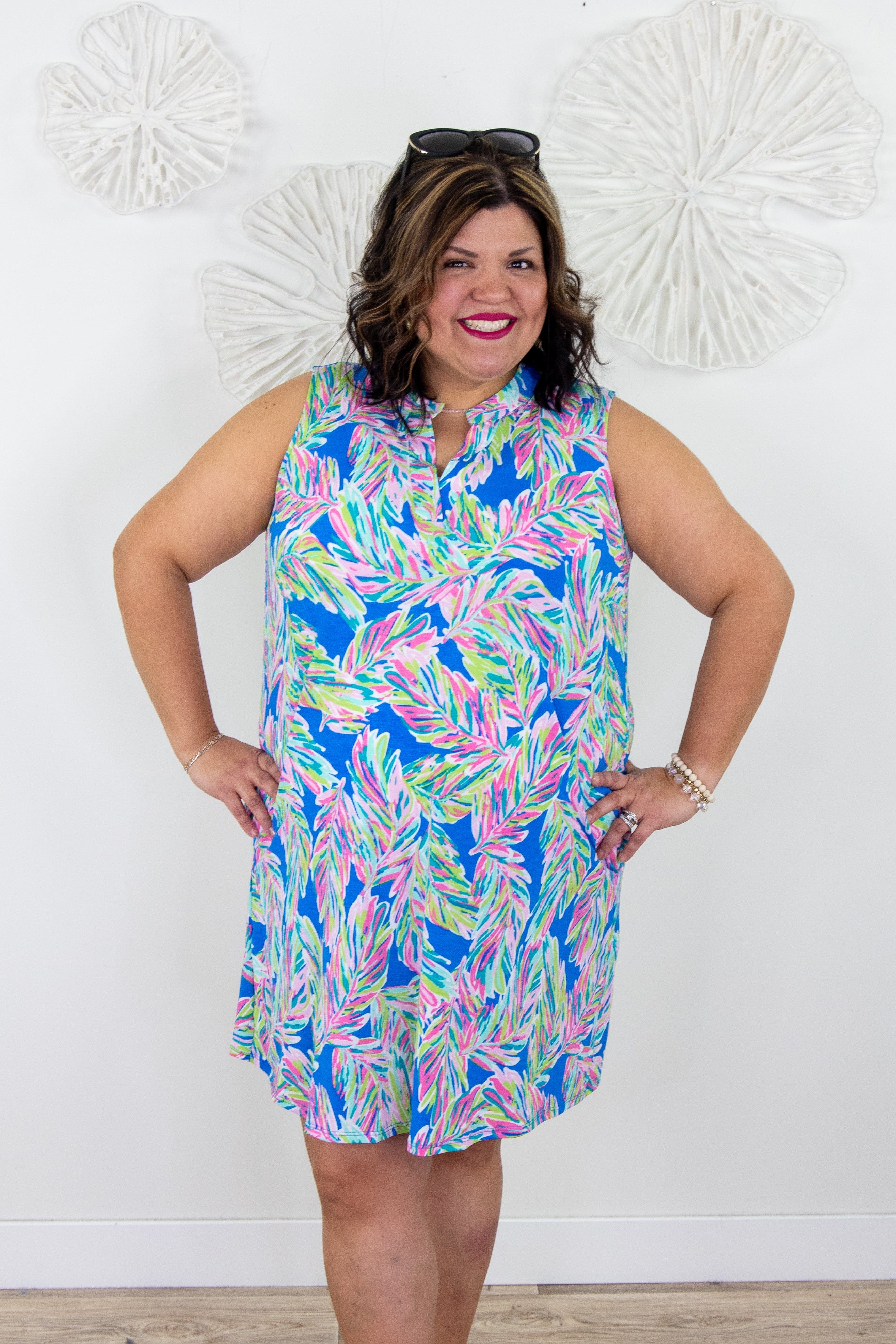 Pastel Palms Dress