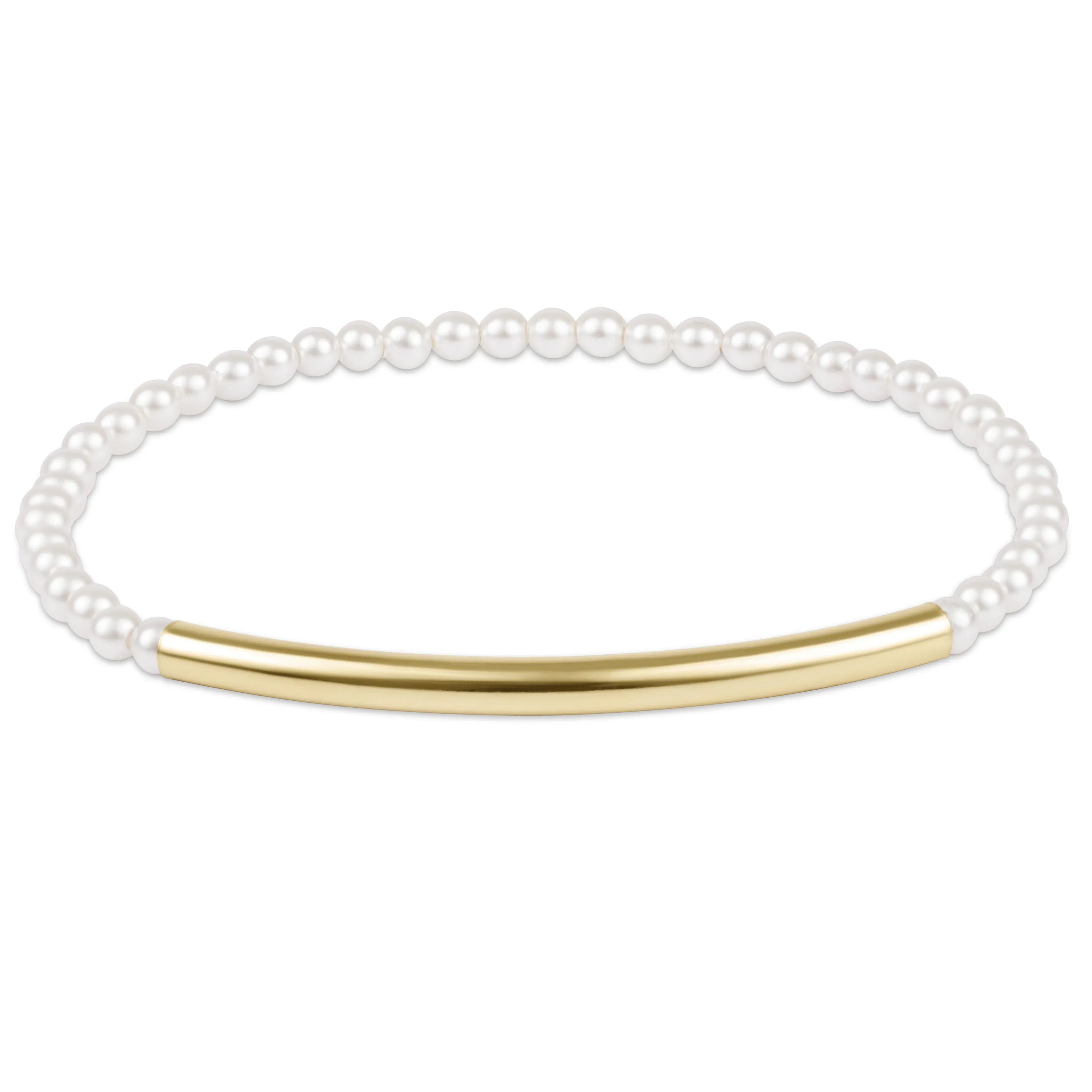 Bliss Bar Smooth Pearl 3mm  Bracelet