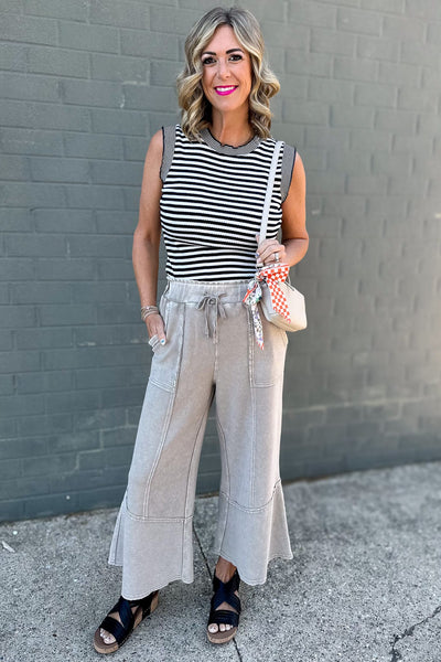 Light Mocha Textured Thermal Pant Styled