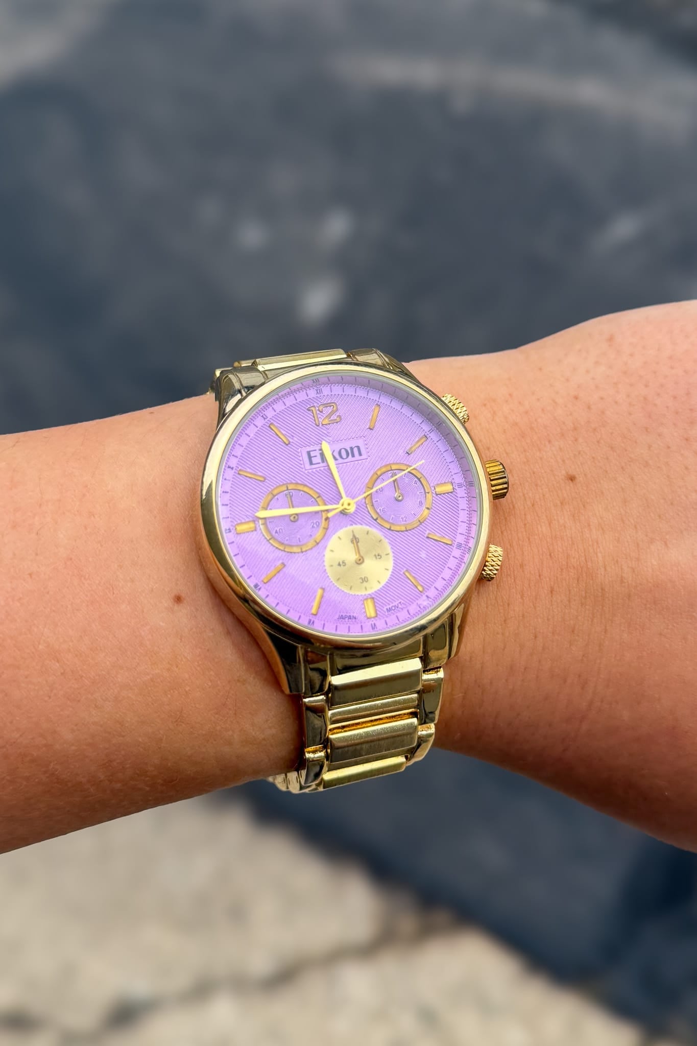 Gold & Purple Watch