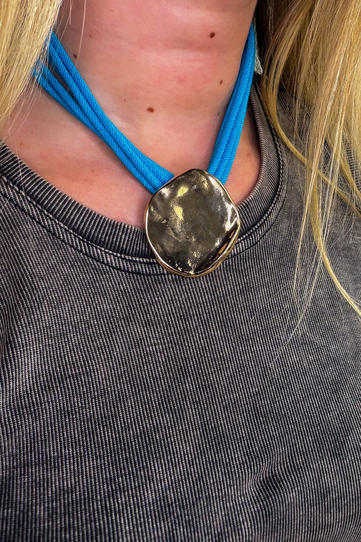 Turquoise Rope Necklace