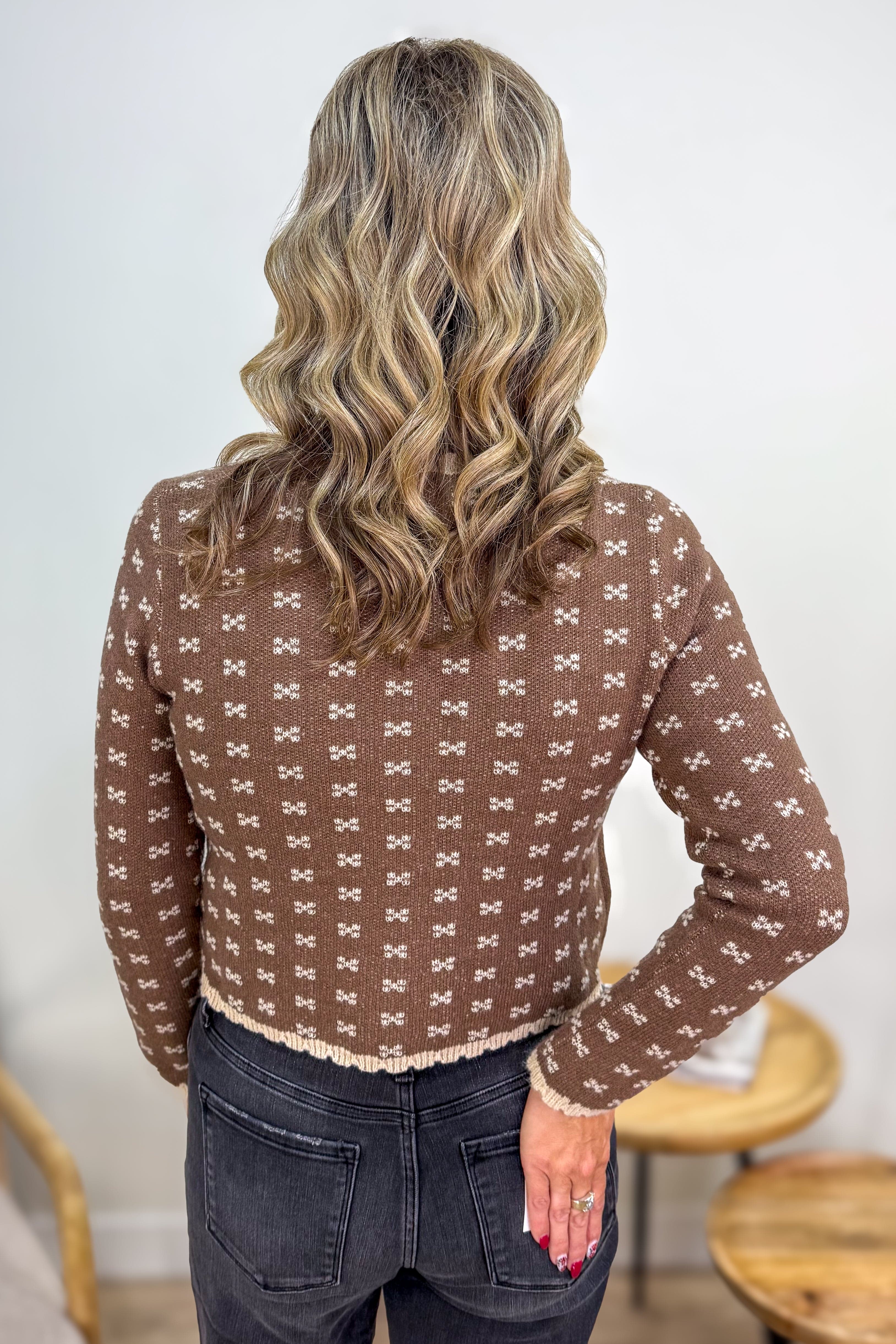 Cocoa Charm Cardigan Sweater