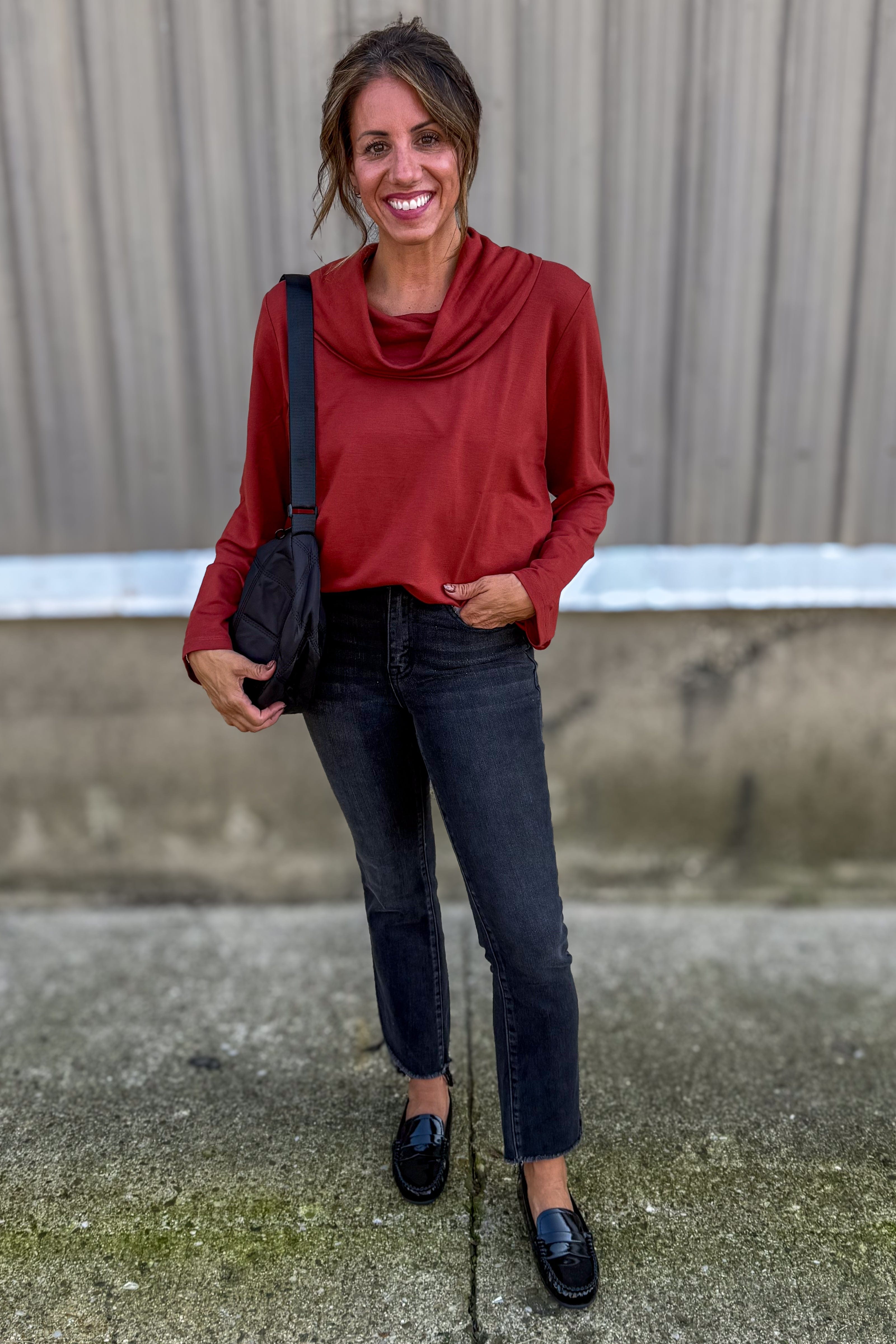 Chili Cowl Neck Tunic Styled