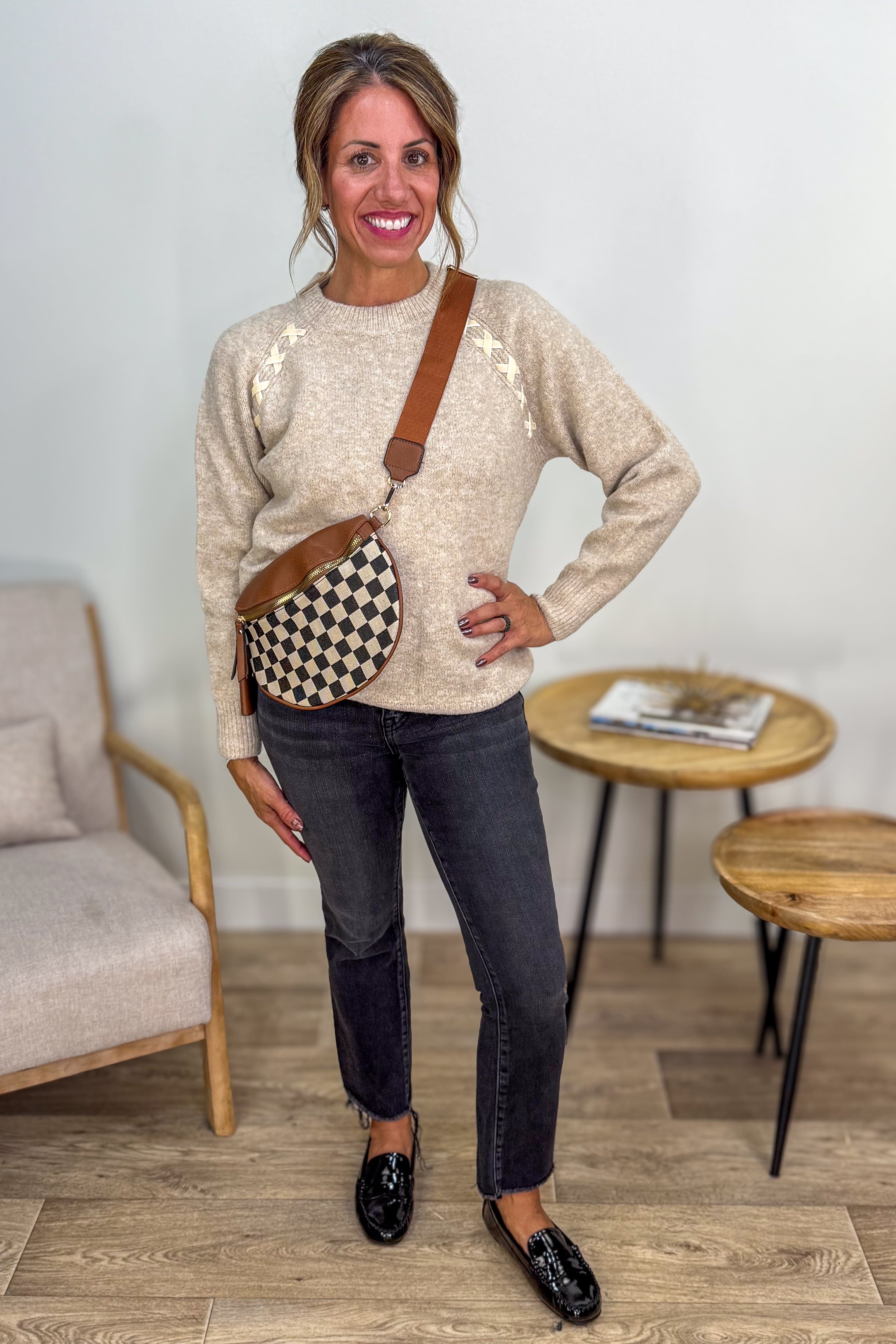 Black High Rise Crop Flare Jeans Styled