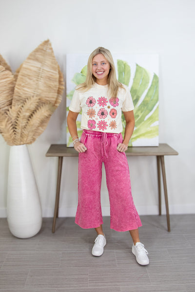 Ivory Flower Power T-Shirt Styled