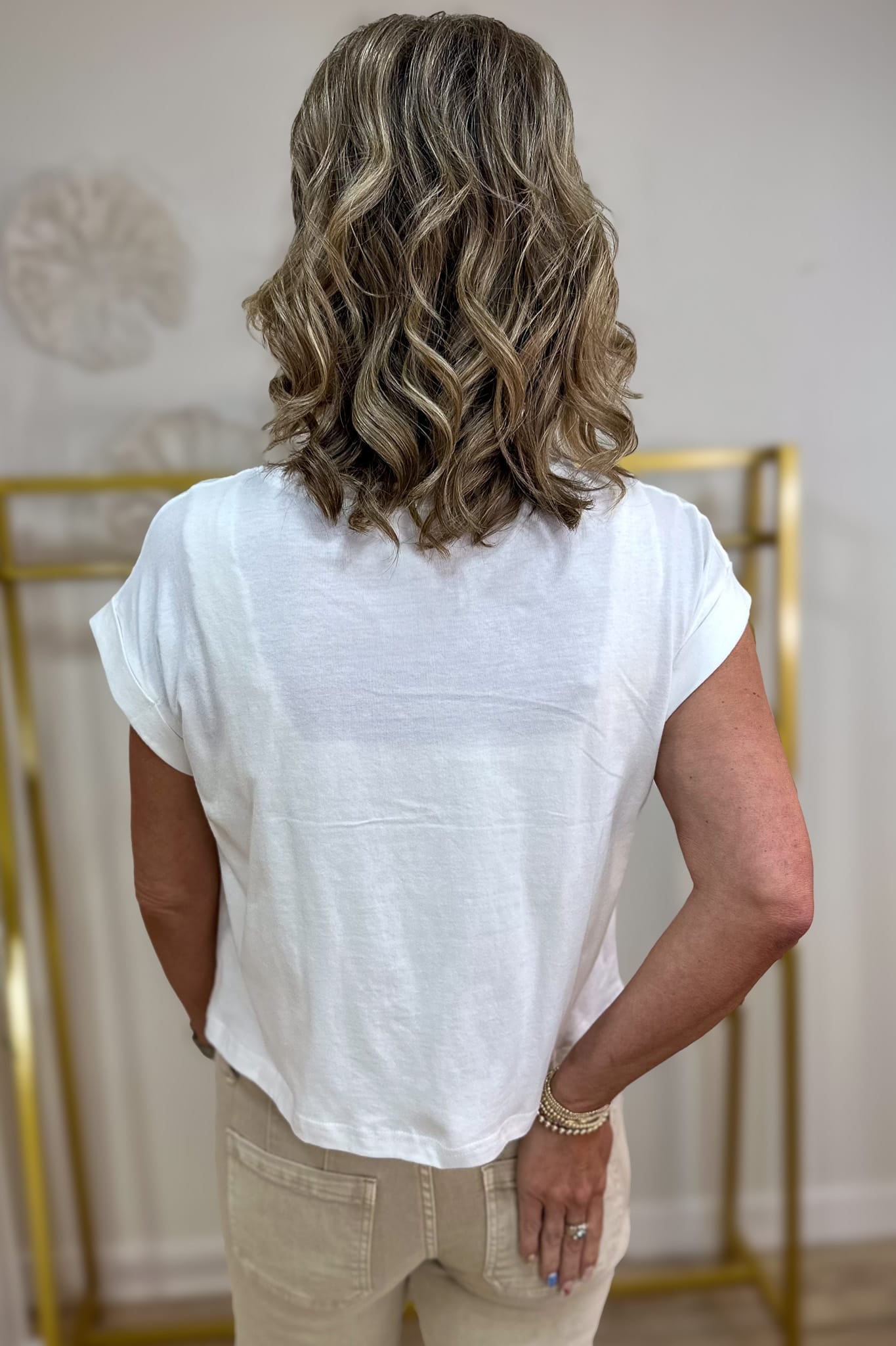 White American Flag Tee Back