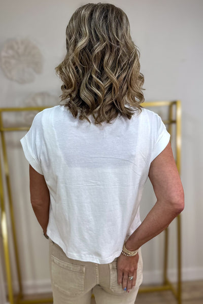 White American Flag Tee Back