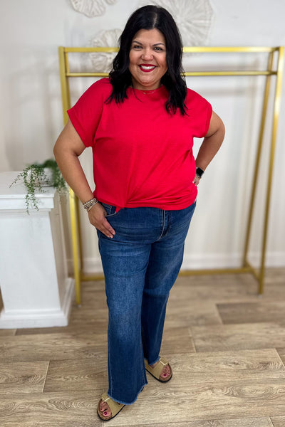 Ruby Modal Rolled Sleeve Tee Styled