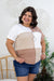 Ivory & Taupe Colorblock Top
