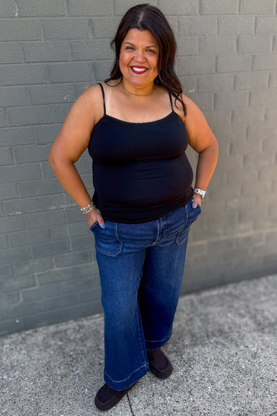 Black Regular Cami Tank - Extended Size