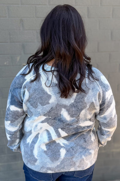 Blue Slush Reversible Sweater