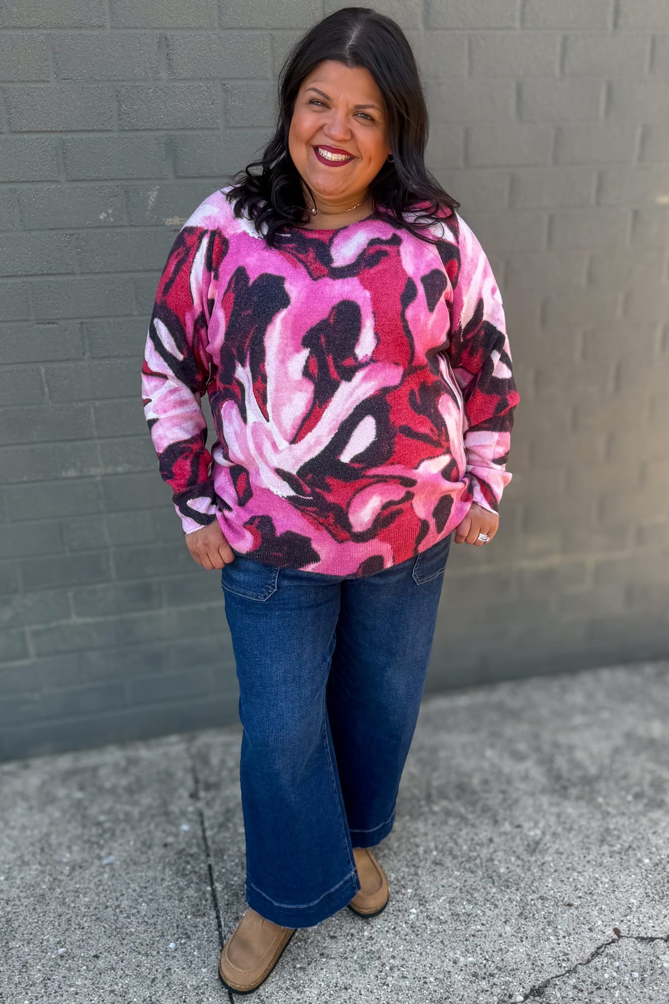 Pink Slush Reversible Sweater