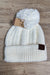 Twisted Mock Cable Beanie - Ivory