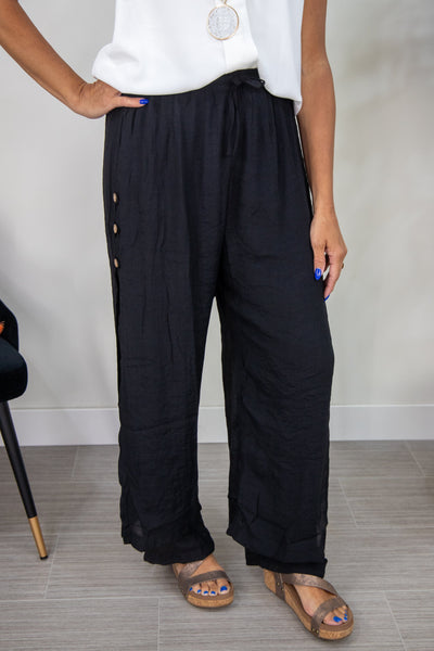 Black Flowy Pant