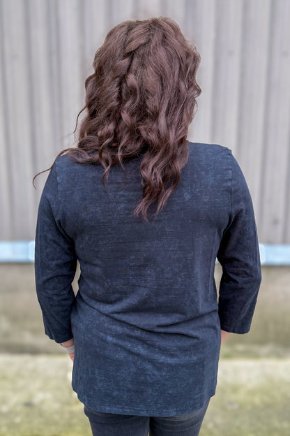 Black Gold Daisy Top back