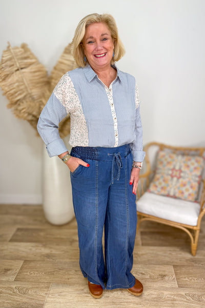 High Rise Soft Wide Leg Pant