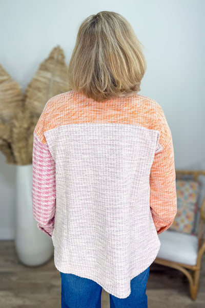 Tweed Mix Colorblock Jacket