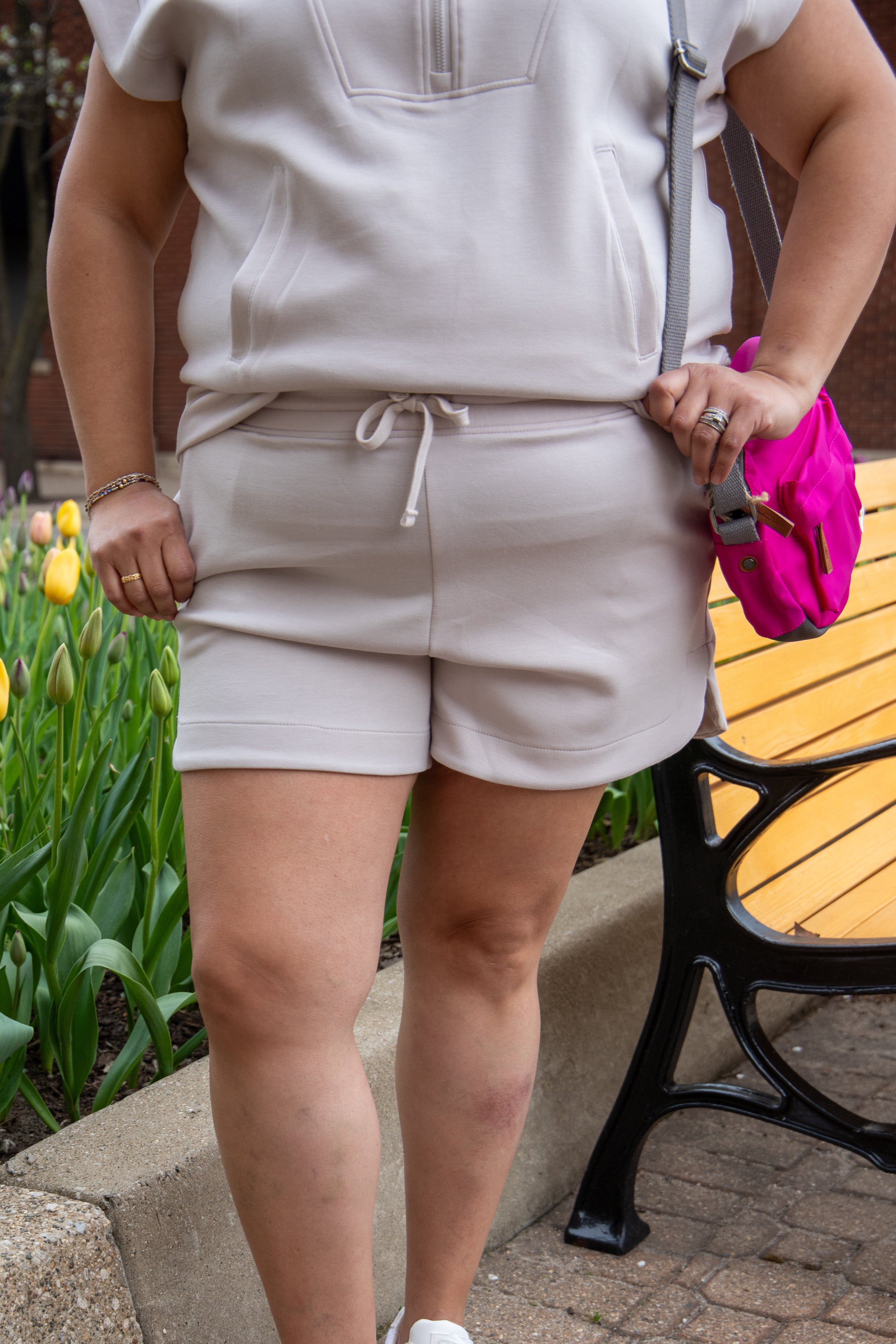 Mocha Cream Scuba Tulip Short