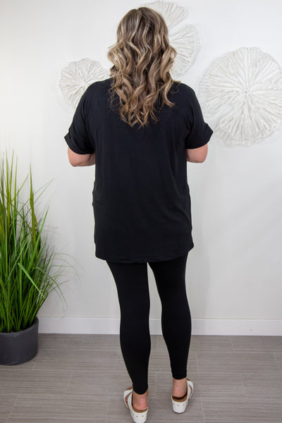 Black Brushed Microfiber Lounge Set back