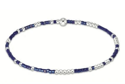 Hope Unwritten Sterling Bracelet - Blue Metallic