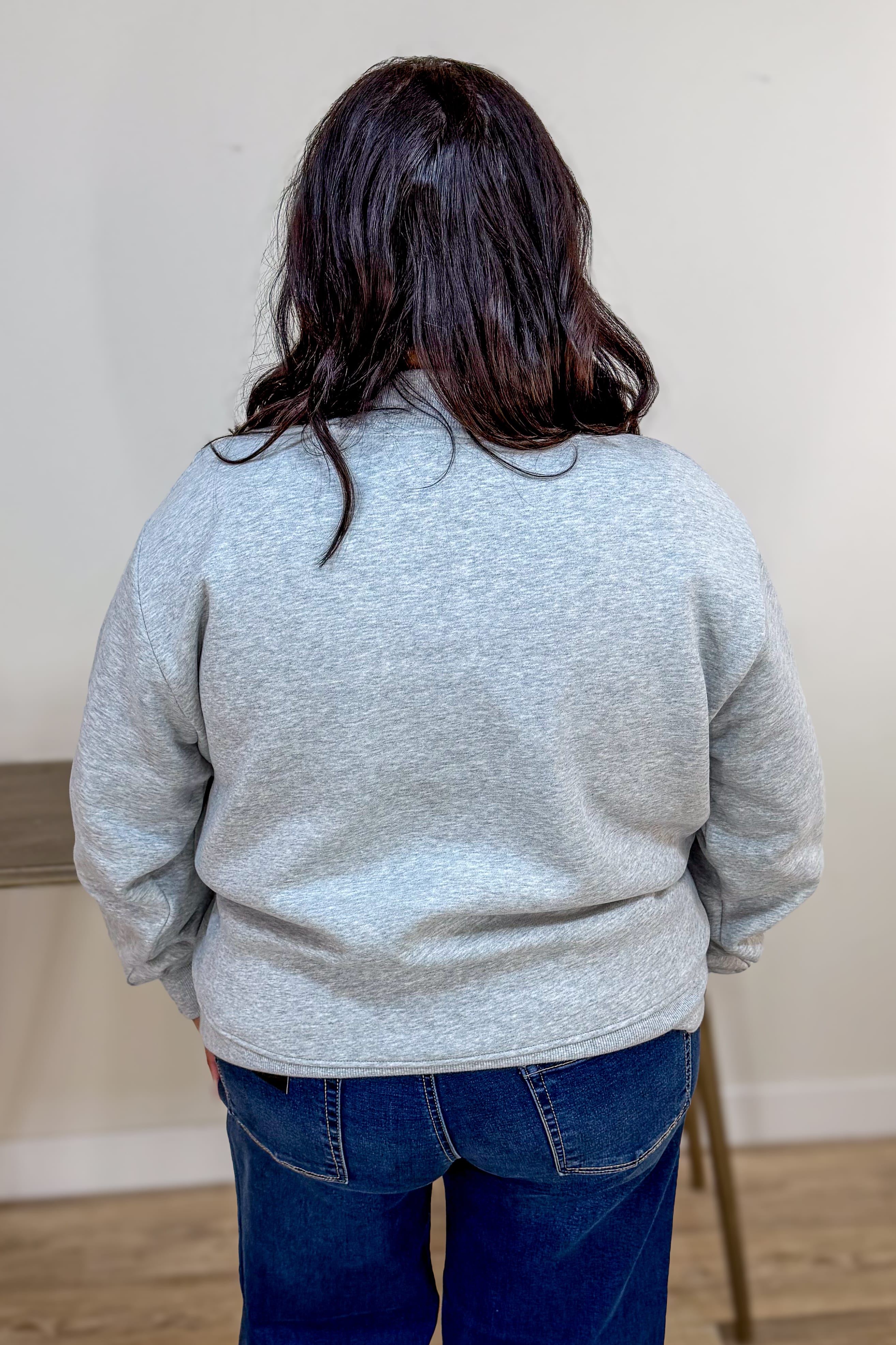 Maroons Mock Neck Sweatshirt Back
