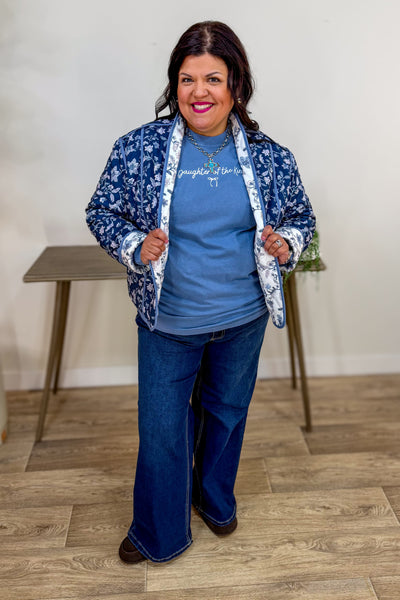 Blue Jean Daughter of the King Long Sleeve Tee Styled