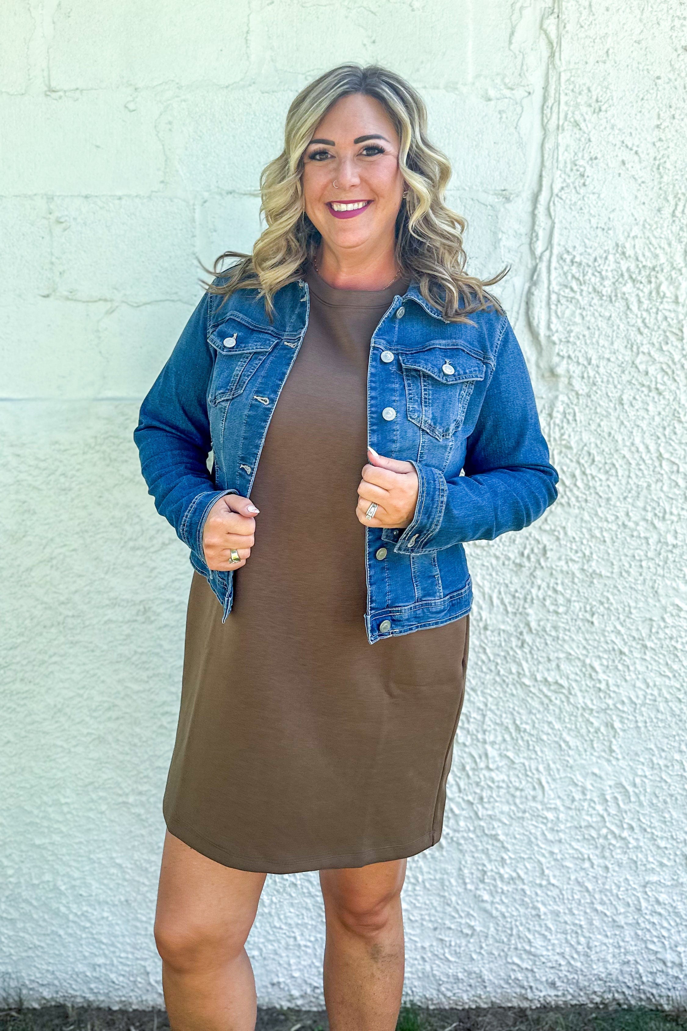 Mocha Milan Comfy Dress