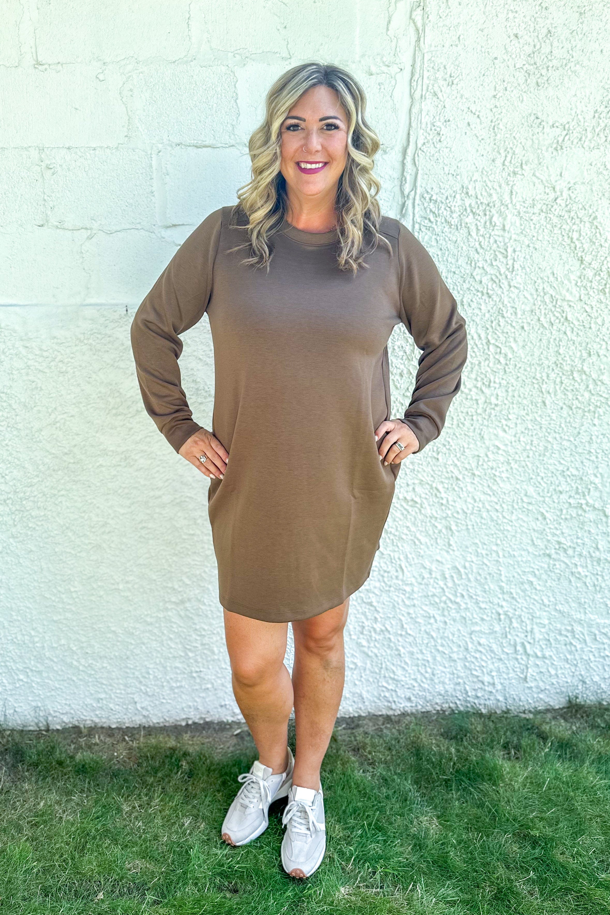 Mocha Milan Comfy Dress