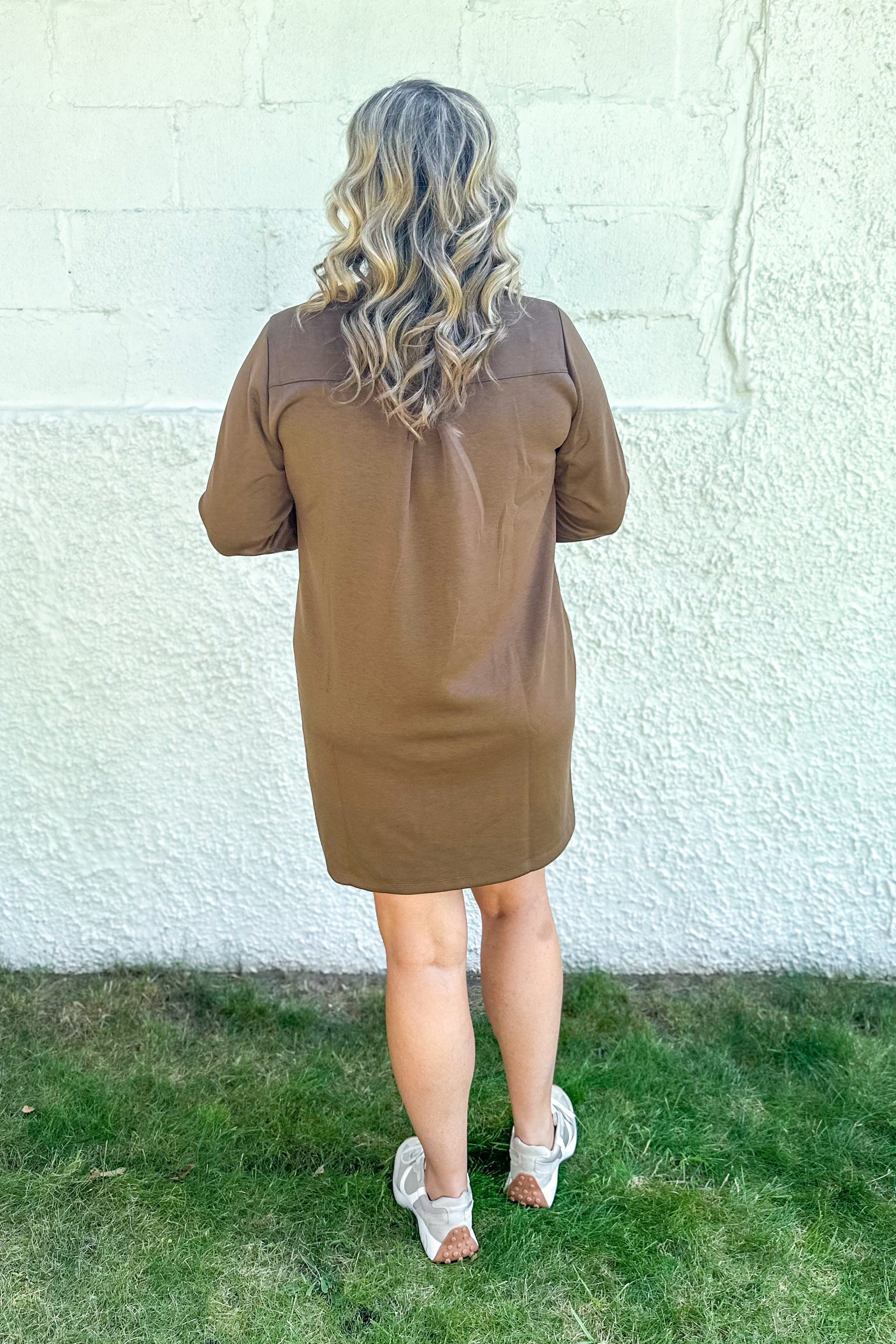 Mocha Milan Comfy Dress