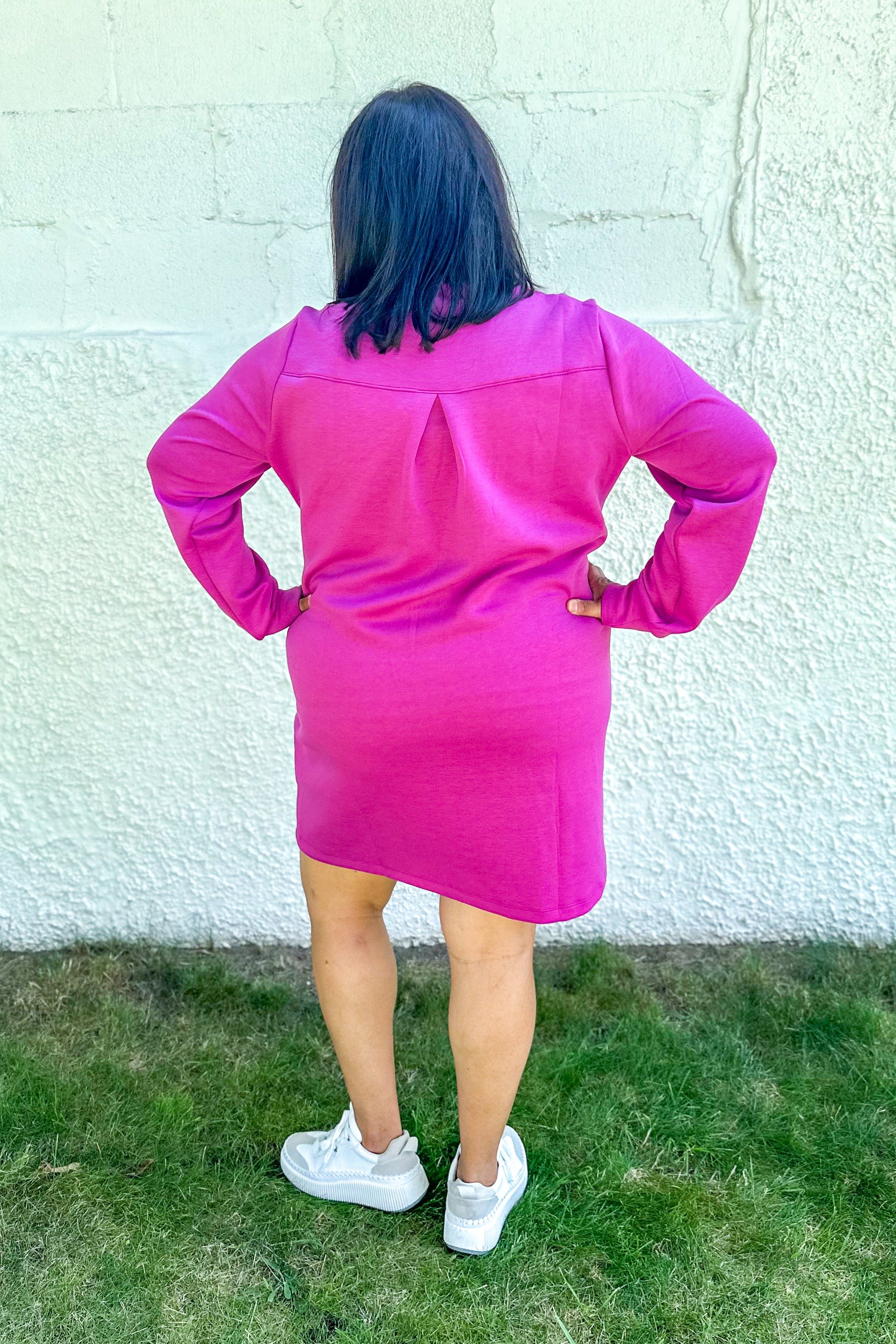 Magenta Milan Comfy Dress