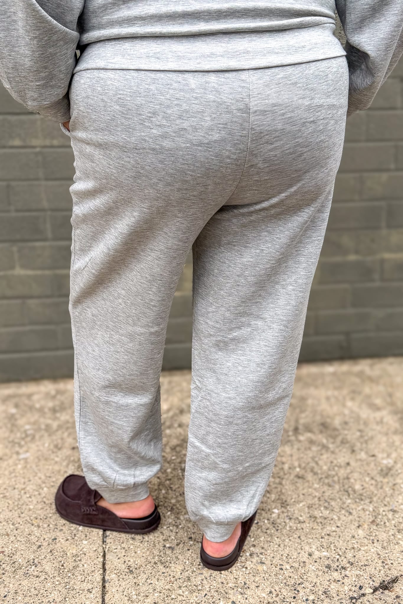 Charcoal Soft Jogger Pant Back