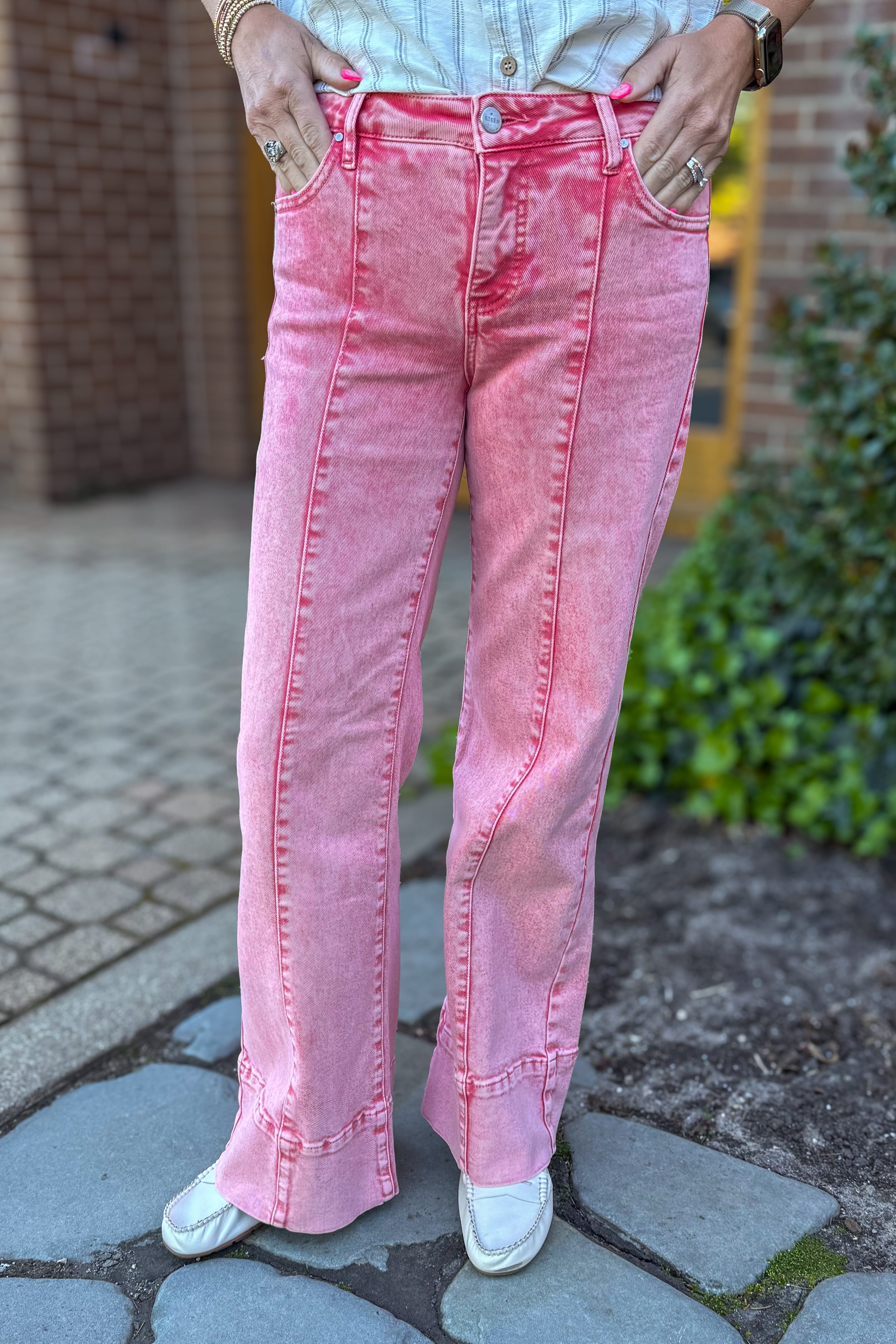 Taffy Mid Rise Wide Leg Pant