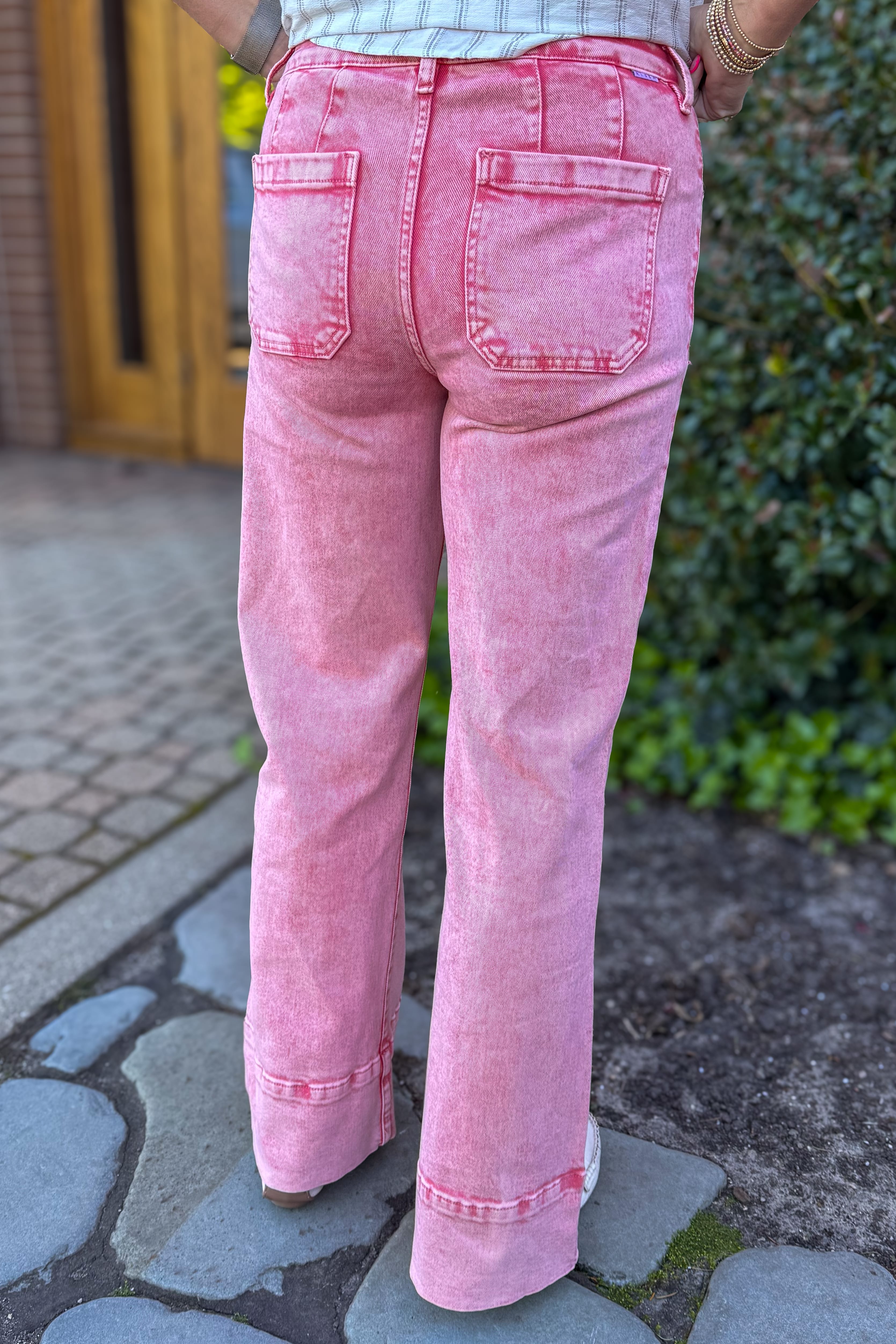 Taffy Mid Rise Wide Leg Pant Back