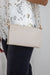 Ivory Luxe Wallet Wristlet with Shoulder Strap