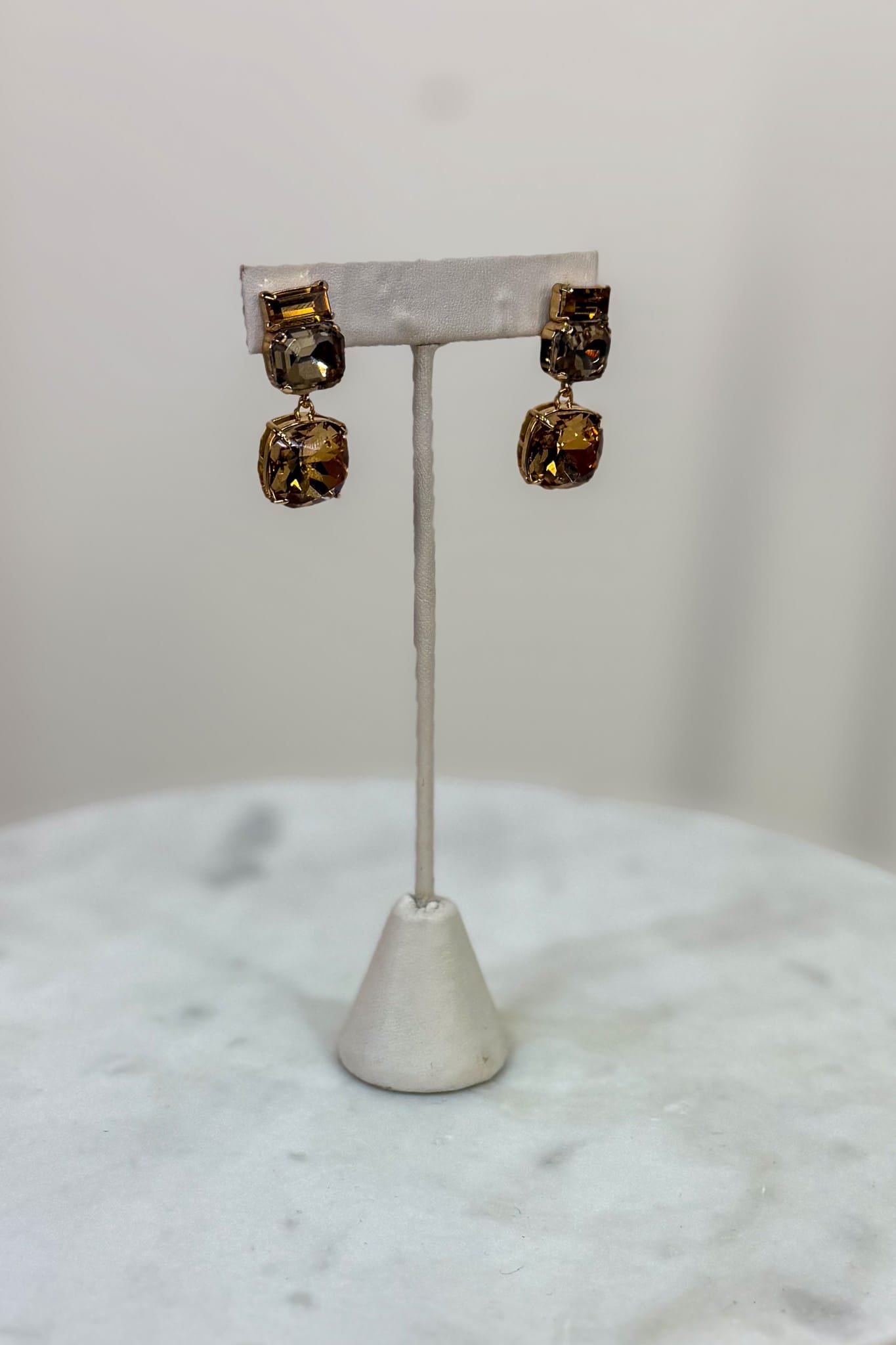 Amber Multi Gem Earring