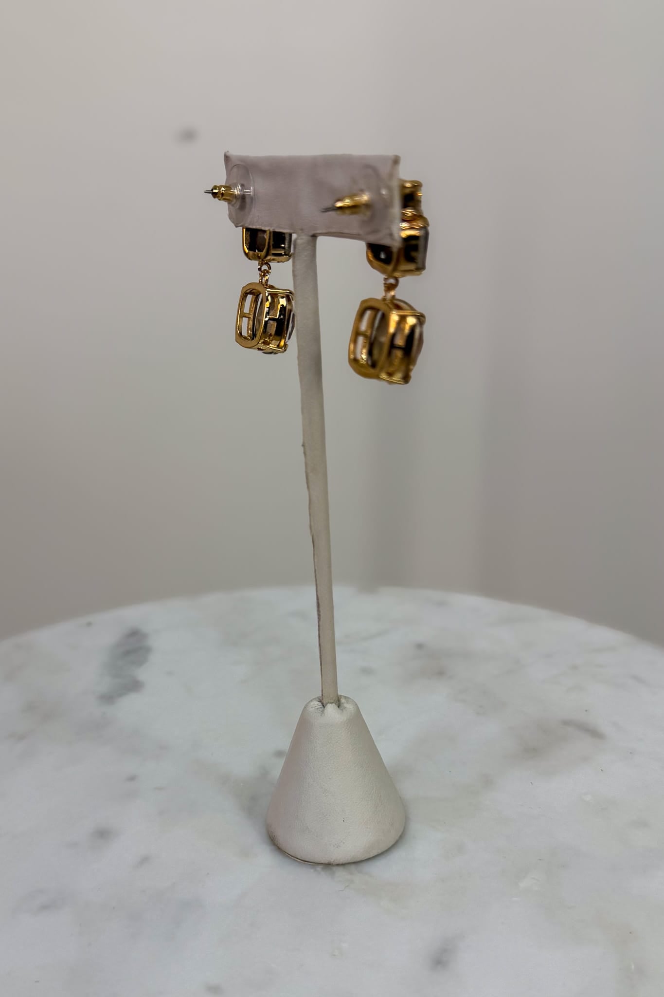 Amber Multi Gem Earring Back