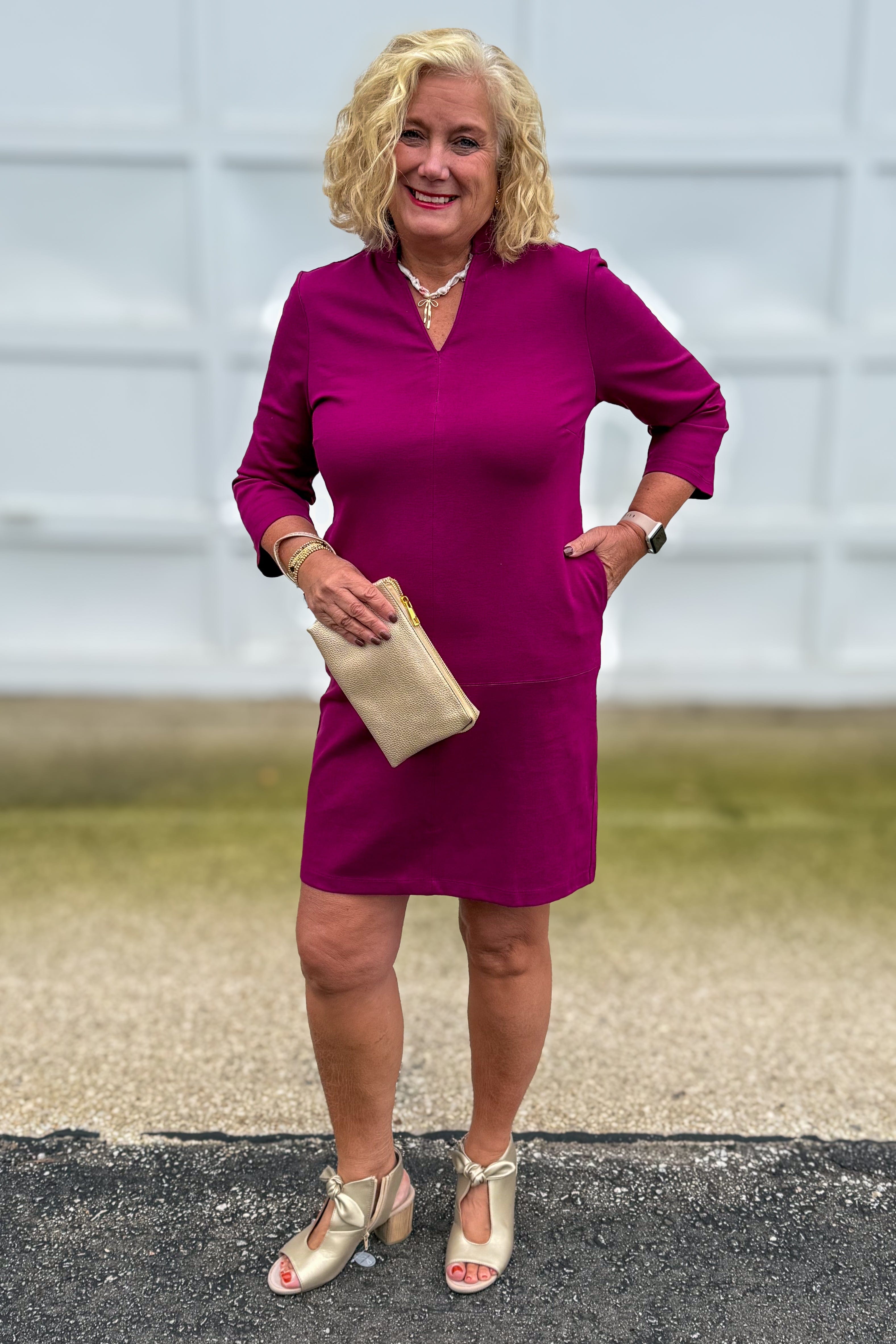 Merlot Portfolio Dress Styled