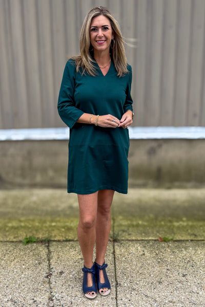 Hunter Green Portfolio Dress Styled