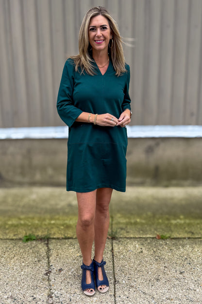 Hunter Green Portfolio Dress Styled