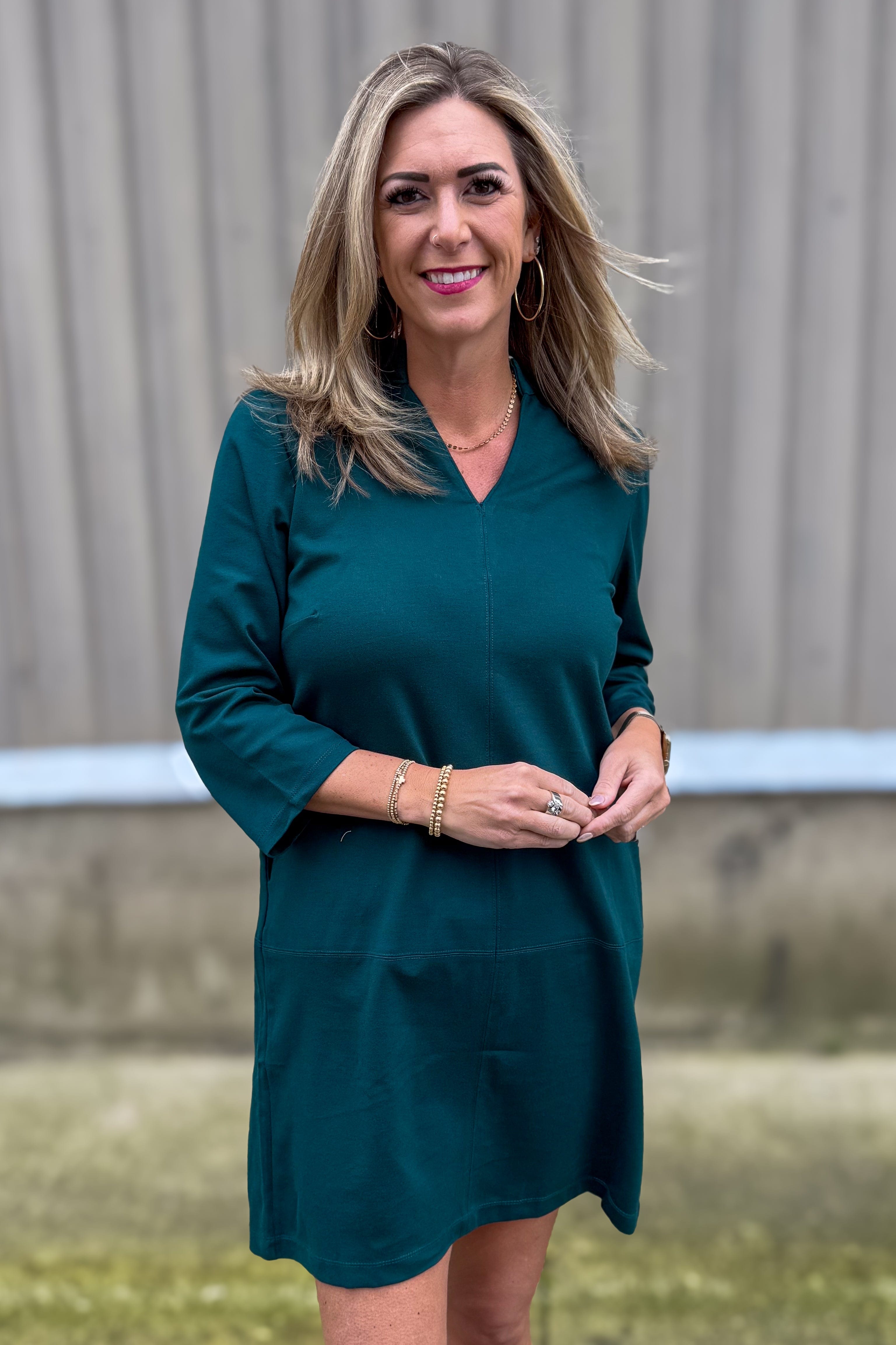 Hunter Green Portfolio Dress